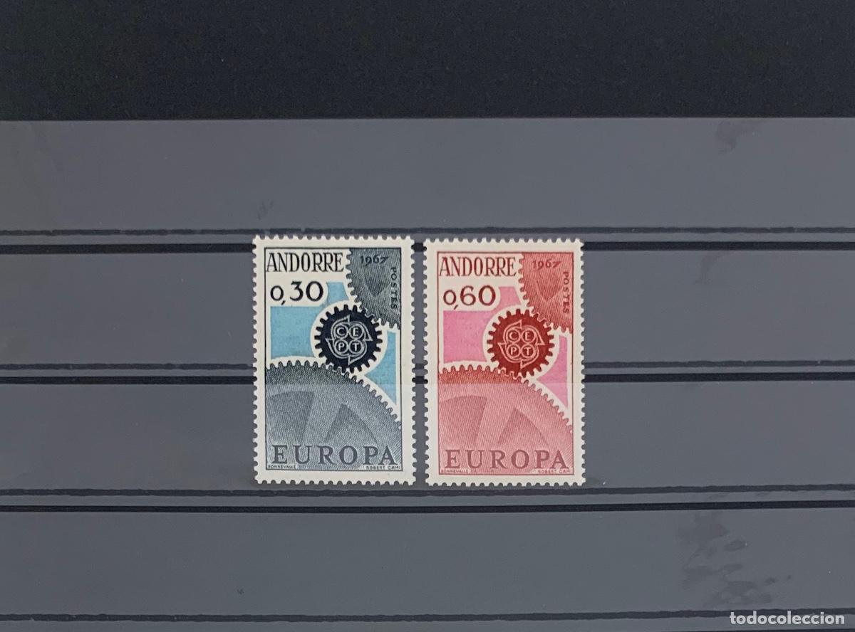 Sellos: ANDORRA FRANCESA. A&ntilde;o 1967. Yvert 179/80** Serie nueva