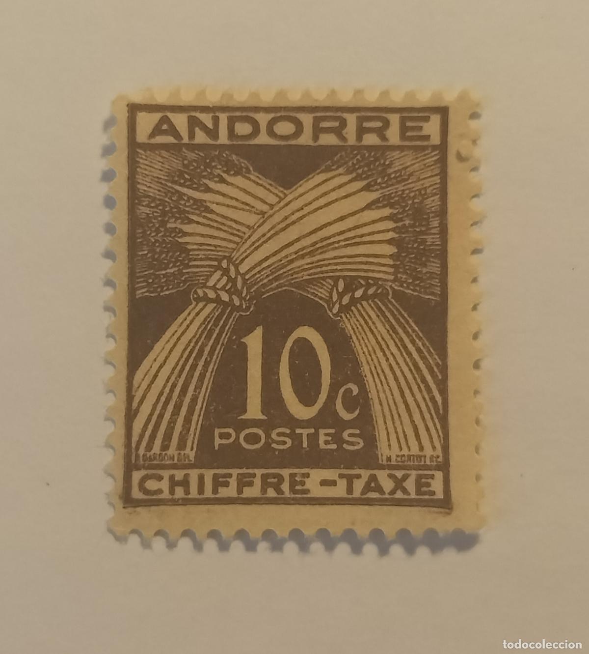 Sellos: SELLO TASA - ANDORRA FRANCESA 1943 - 1946 - EDIFIL N⁰ 21
