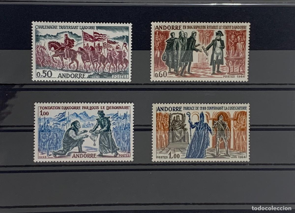 Selos: ANDORRA FRANCESA. A&ntilde;o 1963/64. Yvert 167/70** Serie nueva