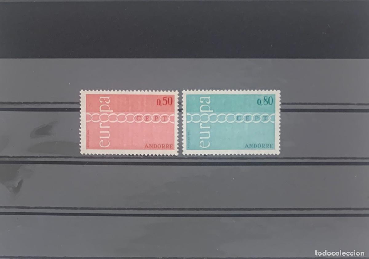 Sellos: ANDORRA FRANCESA. A&ntilde;o 1971. Yvert 212/13** Serie nueva