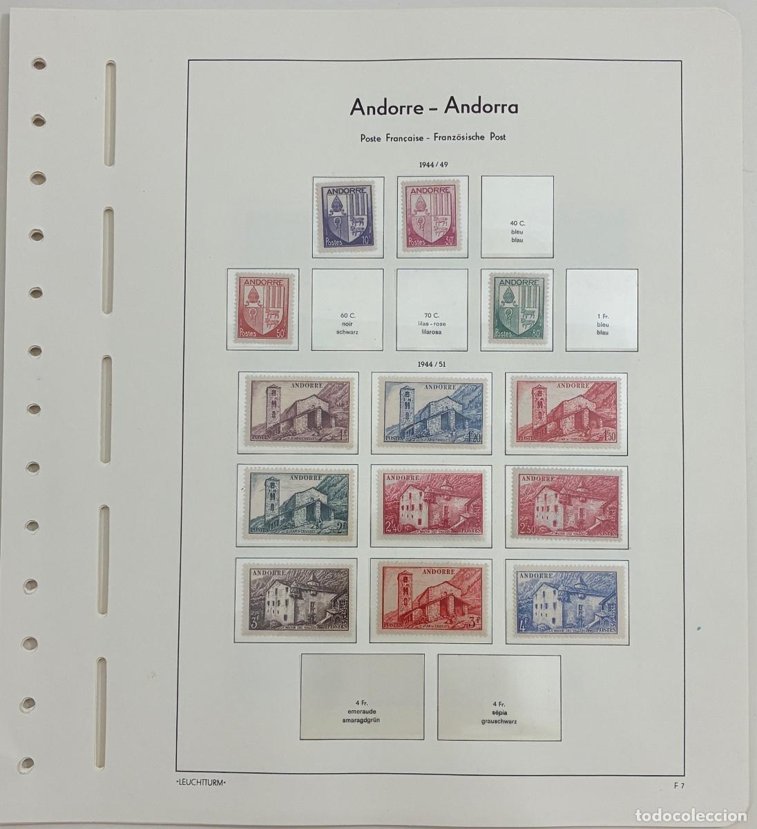Sellos: ANDORRA FRANCESA. A&ntilde;os 1944 a 1969. Series nuevas **