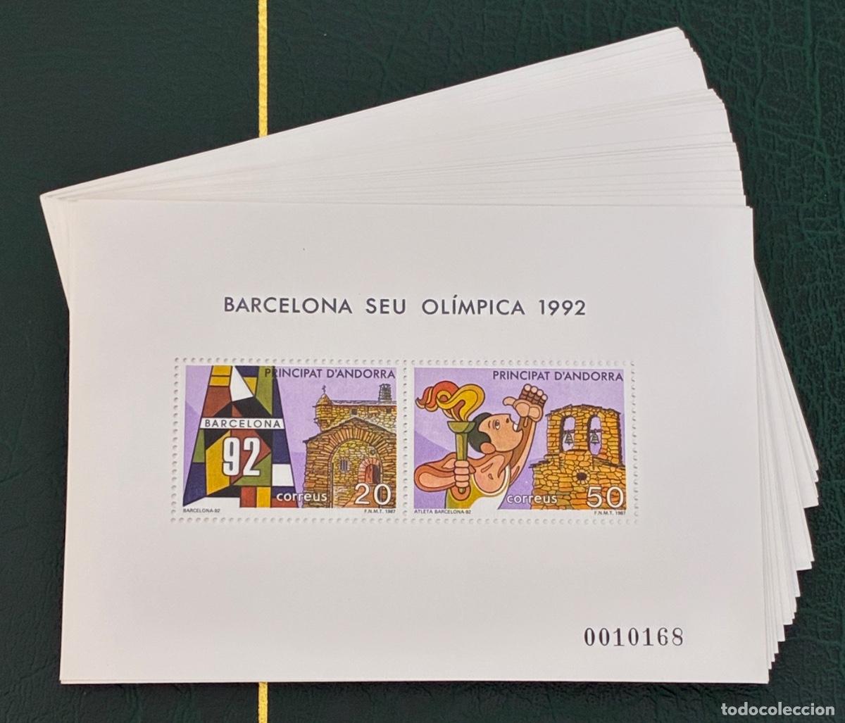 Sellos: ANDORRA ESPA&Ntilde;OLA. A&ntilde;o 1987. Edifil 200**. Lote de 50 HB Nuevas
