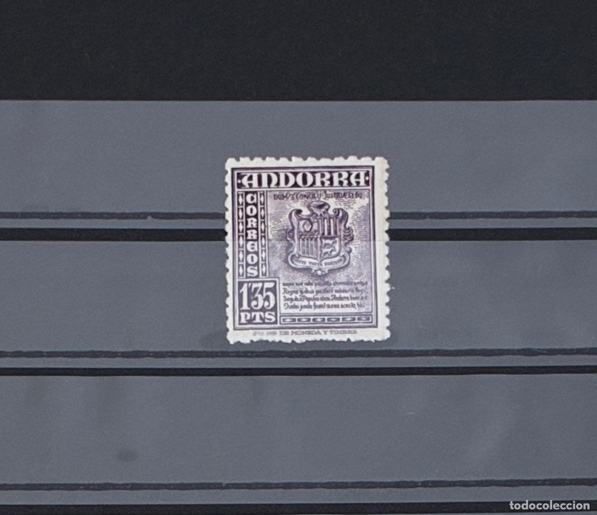 Sellos: ANDORRA ESPA&Ntilde;OLA. A&ntilde;o 1948/53. Edifil 55** Nuevo