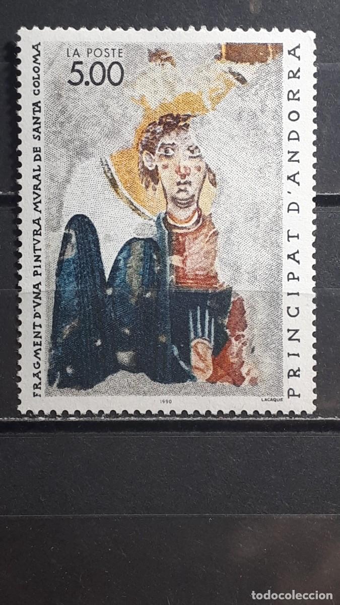 Sellos: ANDORRA FRANCESA . A&Ntilde;O 1990. **. YVERT 396