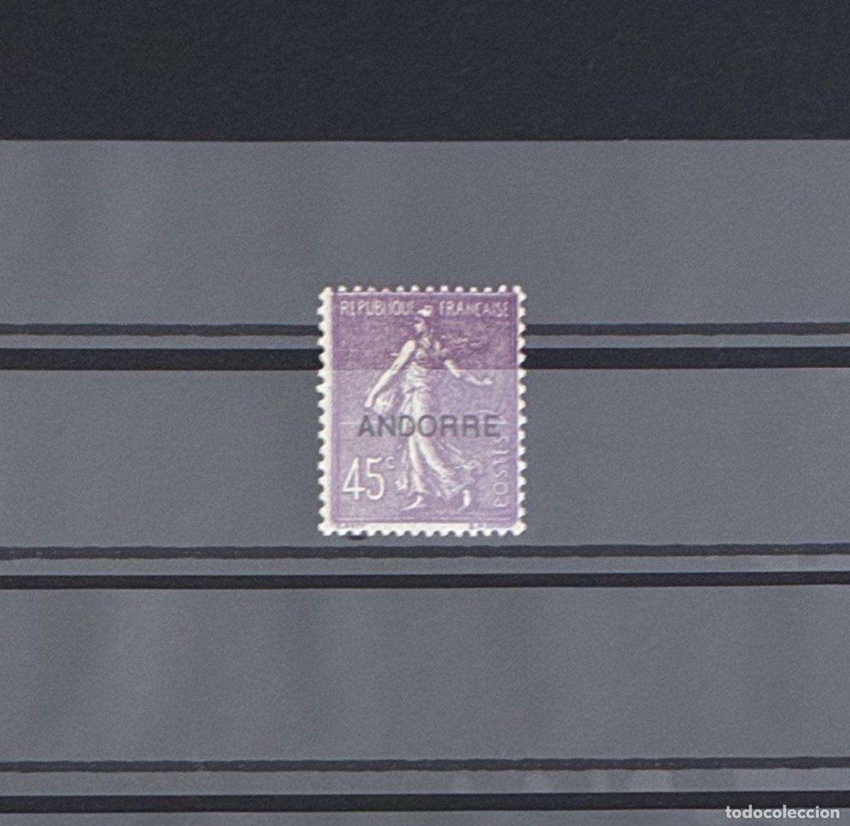 Sellos: ANDORRA FRANCESA. A&ntilde;o 1931. Yvert 14* Fijasellos