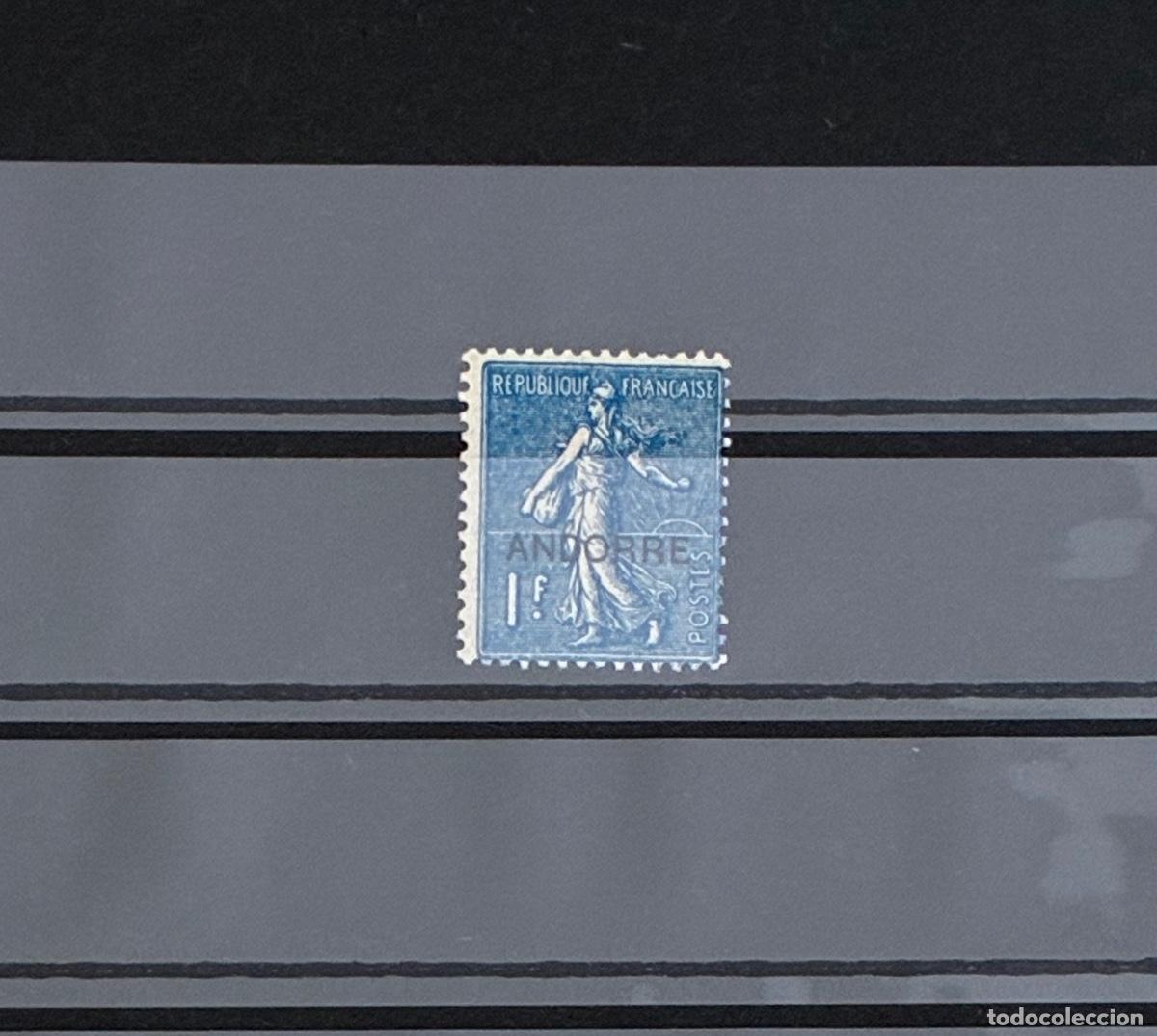 Sellos: ANDORRA FRANCESA. A&ntilde;o 1931. Yvert 18* Fijasellos