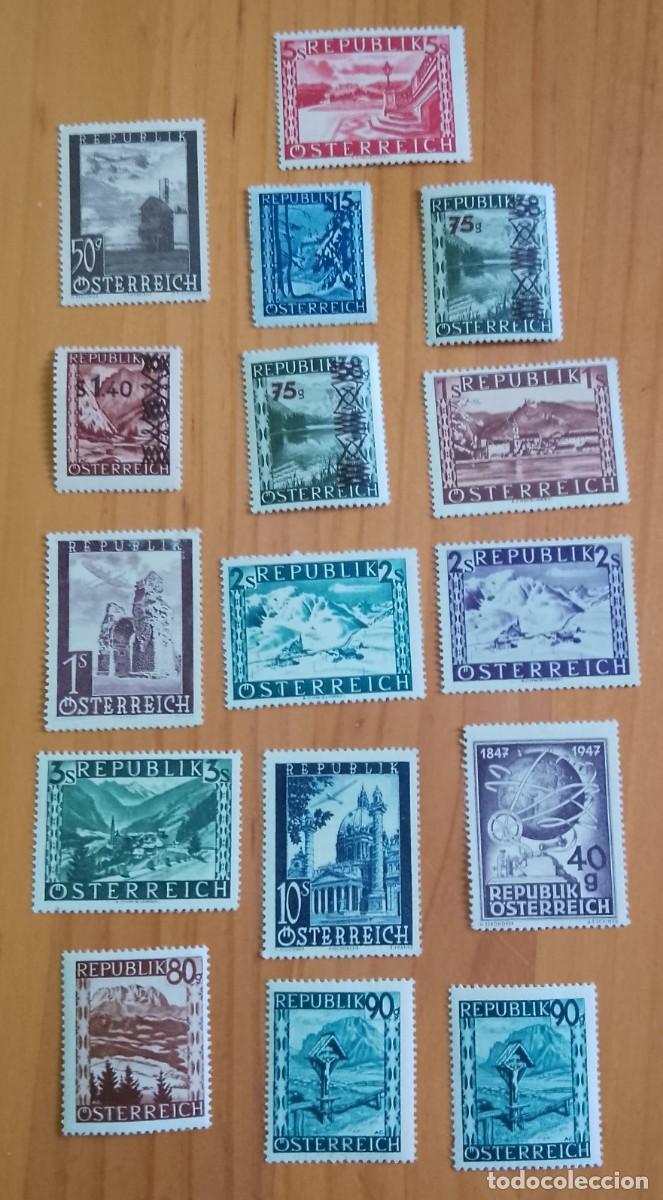 Sellos: AUSTRIA - LOTE 16 SELLOS NUEVOS - PAISAJES