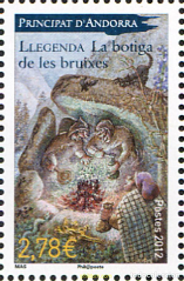 Stamps: 275705 MNH ANDORRA. Adm&oacute;n francesa 2012 LEYENDAS - LA BOTIGA DE LES BRUIXES