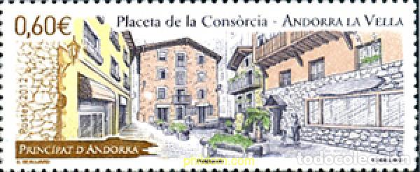 Stamps: 284091 MNH ANDORRA. Adm&oacute;n francesa 2012 PLA&Ccedil;A DE LA CONCORDIA