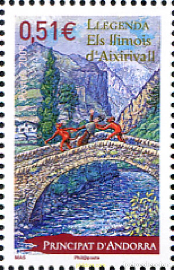 Sellos: 228777 MNH ANDORRA. Adm&oacute;n francesa 2009 LEYENDAS