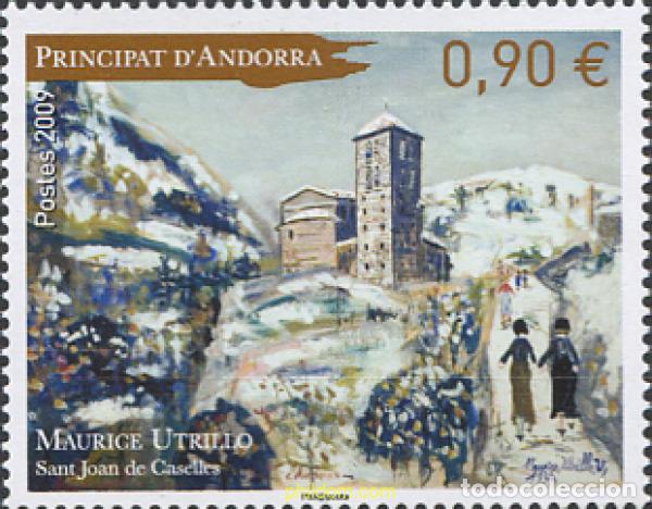 Sellos: 231224 MNH ANDORRA. Adm&oacute;n francesa 2009 PINTURA DE MAURICE UTRILLO