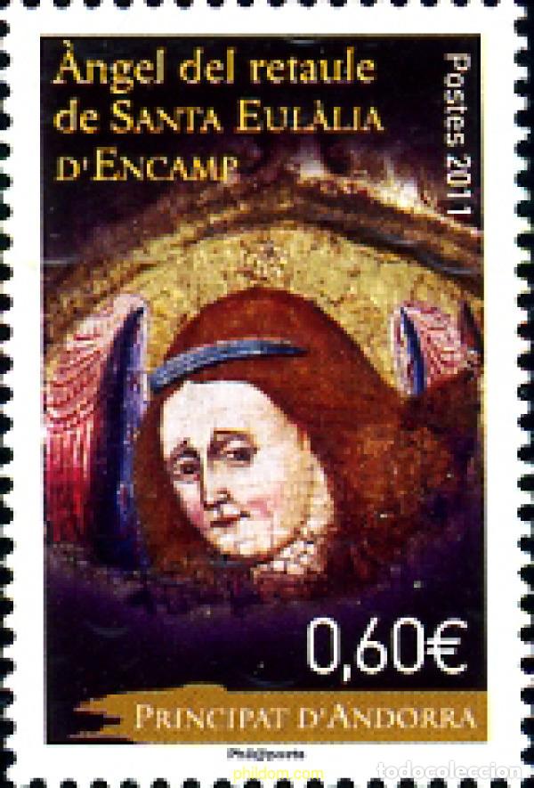Sellos: 271098 MNH ANDORRA. Adm&oacute;n francesa 2011 ARTE - ANGEL DEL RETABLO DE SANTA EULALIA DE ENCAMP