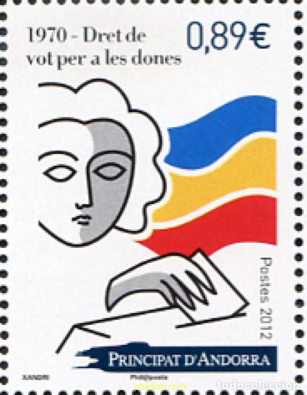 Sellos: 290390 MNH ANDORRA. Adm&oacute;n francesa 2012 DERECHO AL VOTO PARA LAS MUJERES