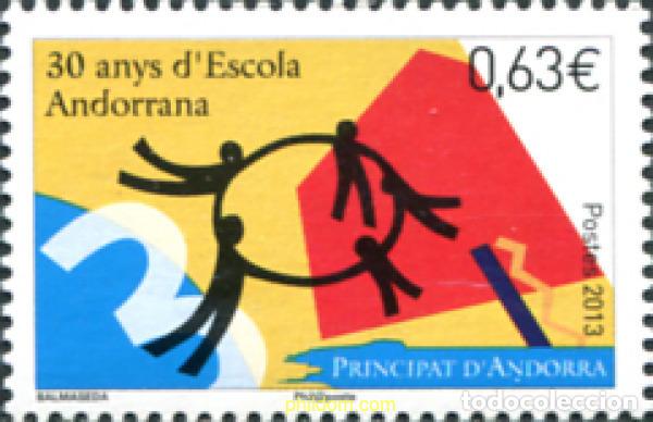 Sellos: 305290 MNH ANDORRA. Adm&oacute;n francesa 2013 30 ANIVIVERSARIO DE LA ESCUELA DE ANDORRANA