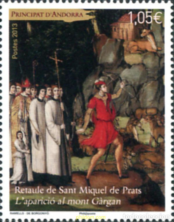 Sellos: 304980 MNH ANDORRA. Adm&oacute;n francesa 2013 RETABLO DE SANT MIQUEL DE PRATS