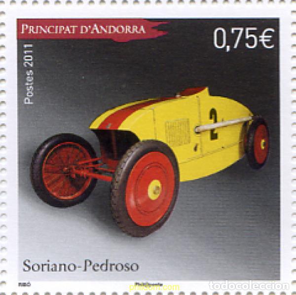 Sellos: 275321 MNH ANDORRA. Adm&oacute;n francesa 2011 AUTOS - SORIANO PEDROSO