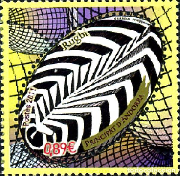 Sellos: 265465 MNH ANDORRA. Adm&oacute;n francesa 2011 DEPORTES RUGBY