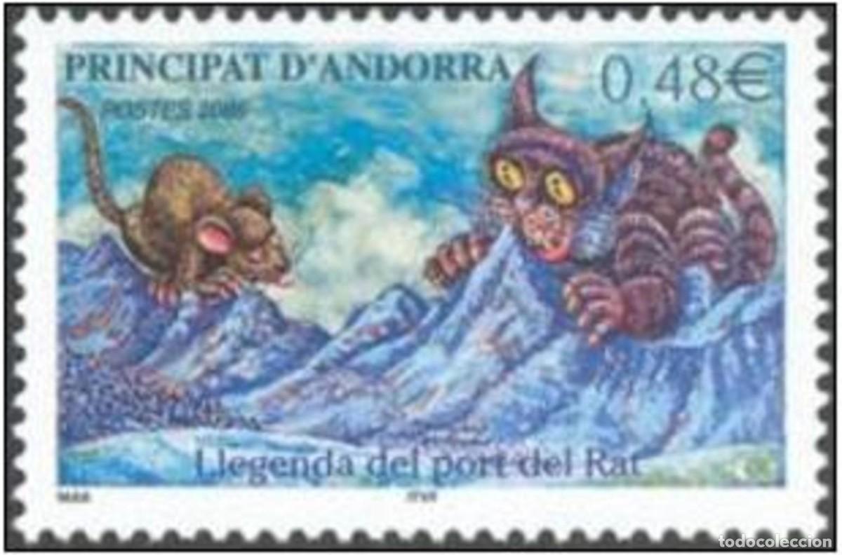 Sellos: ANDORRA FRANCESA 2005 - LEYENDA DEL PORT DEL RAT - Yvert n&ordm; 606**