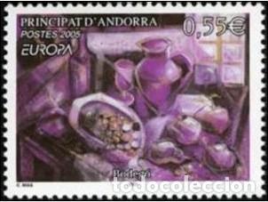 Sellos: ANDORRA FRANCESA 2005 - EUROPA - GASTRONOMIA - 1 SELLO - Yvert n&ordm; 608**