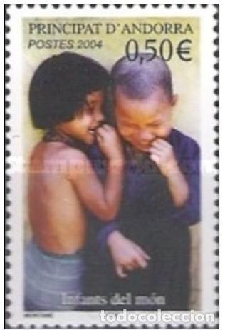 Sellos: ANDORRA FRANCESA 2004 - NI&Ntilde;OS DEL MUNDO - YVERT 592**