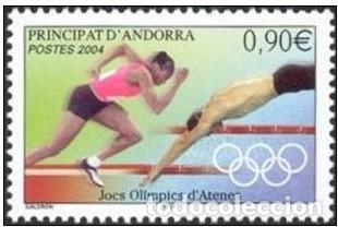 Sellos: ANDORRA FRANCESA 2004 - JUEGOS OLIMPICOS DE ATENAS - YVERT 598**