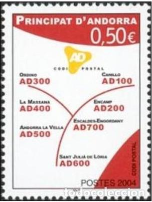 Sellos: ANDORRA FRANCESA 2004 - EL CODIGO POSTAL - YVERT 601**