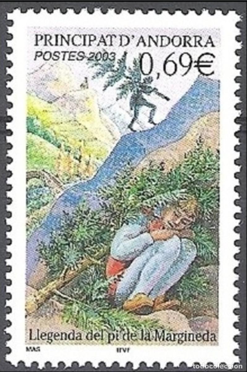 Sellos: ANDORRA FRANCESA 2003 - LEYENDA DEL PI DE LA MARGINEDA - YVERT 576**