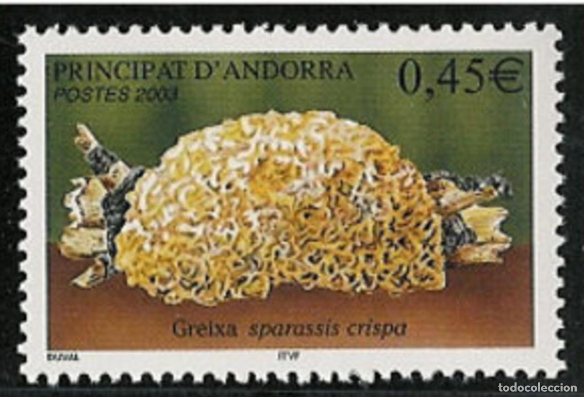 Sellos: ANDORRA FRANCESA 2003 - SETA COLIFLOR - HONGO - - YVERT 584**