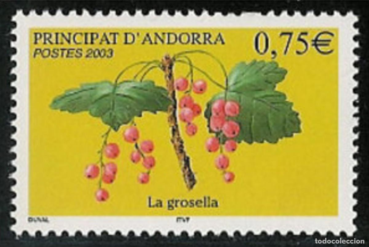 Sellos: ANDORRA FRANCESA 2003 - FLORA - FRUTOS - BAYAS - YVERT 585**