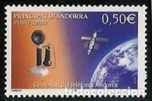 Sellos: ANDORRA FRANCESA 2003 - CENTENARIO DEL TELEFONO EN ANDORRA - YVERT 586**