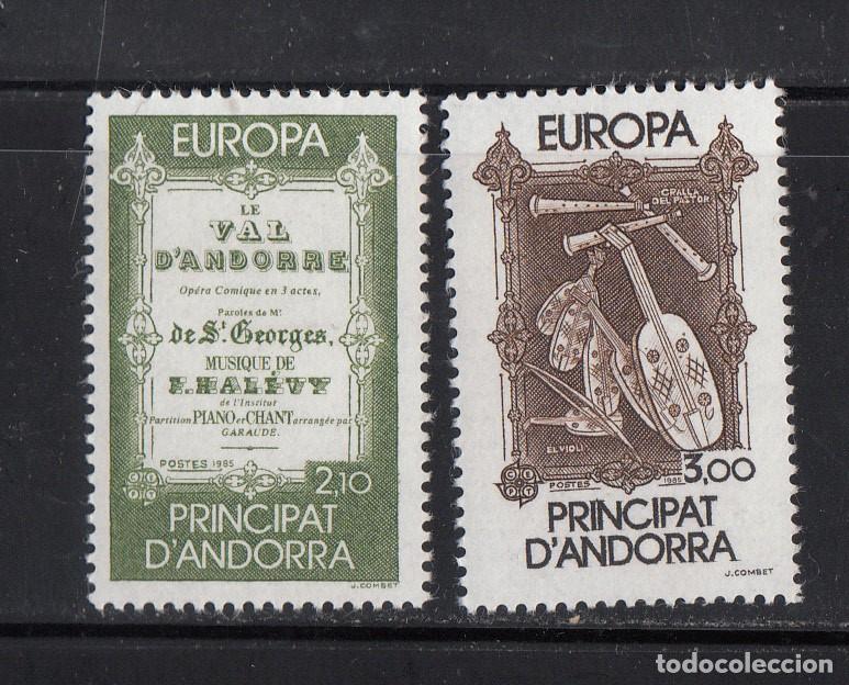 Sellos: ANDORRA FRANCESA - EUROPA 1985 NUMS. 360 - 361 NUEVOS SIN FIJASELLOS