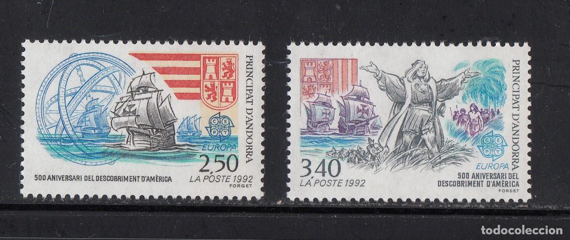 Sellos: ANDORRA FRANCESA - EUROPA 1992 NUMS. 437 - 8 NUEVOS SIN FIJASELLOS