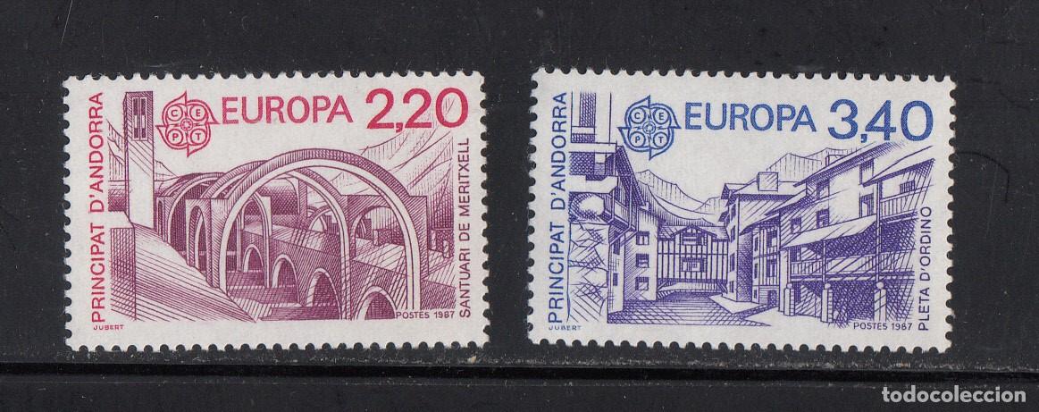 Sellos: ANDORRA FRANCESA - EUROPA 1987 NUMS. 379 - 380 NUEVOS SIN FIJASELLOS