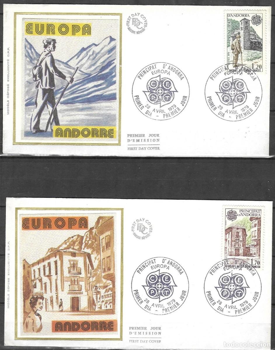Sellos: FDC ANDORRA FRANCESA 1979, YT 276/ 77