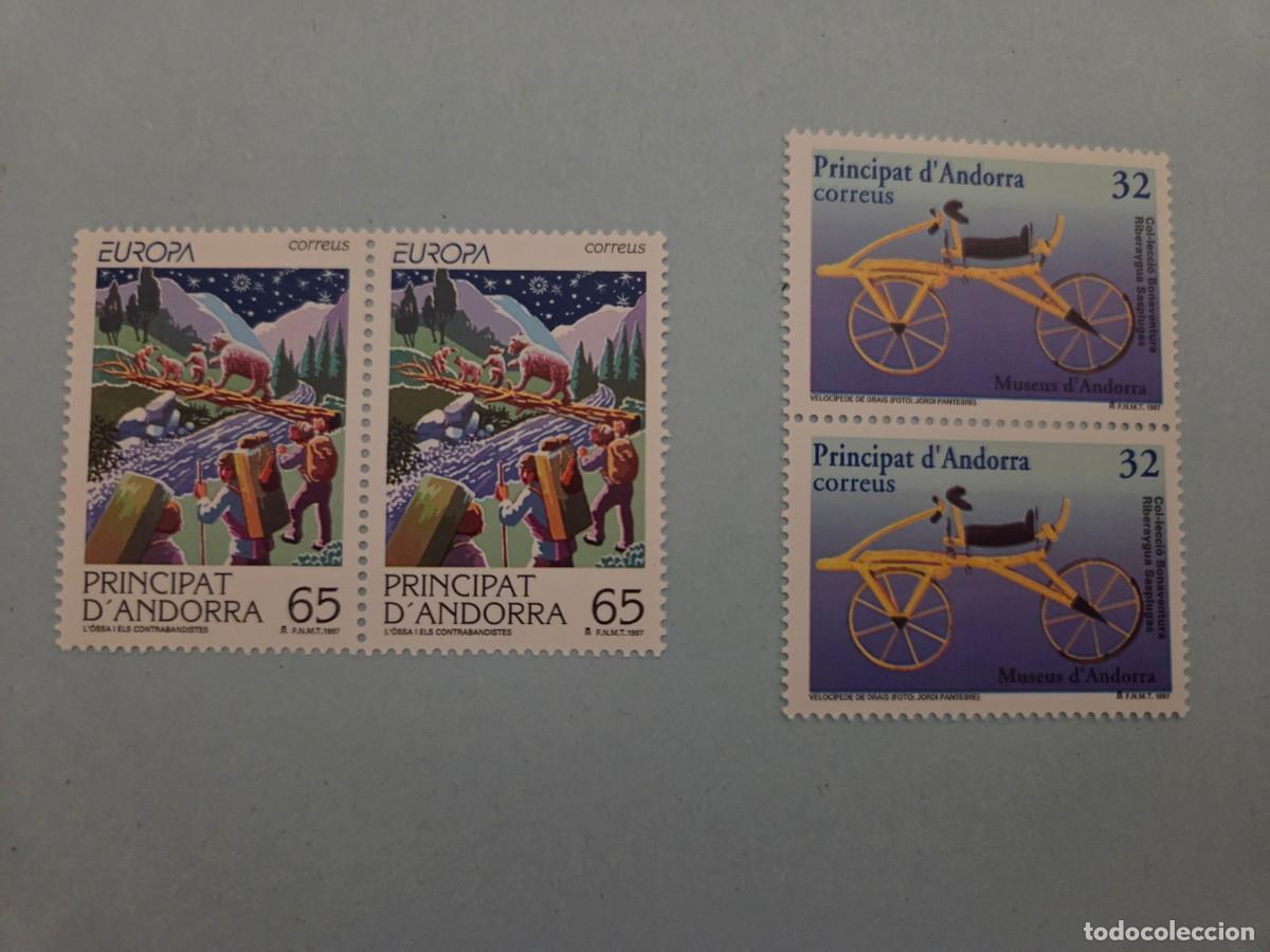 Sellos: Doble pareja Principat d'Andorra 1997