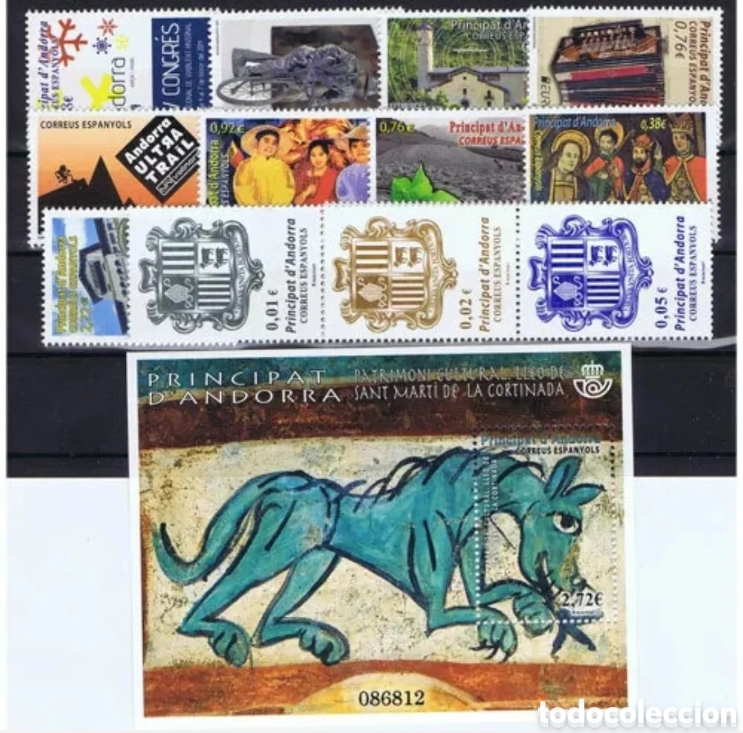 Sellos: ANDORRA ESPA&Ntilde;OLA 2014 - A&Ntilde;O COMPLETO - CAT&Aacute;LOGO EDIFIL 412/426