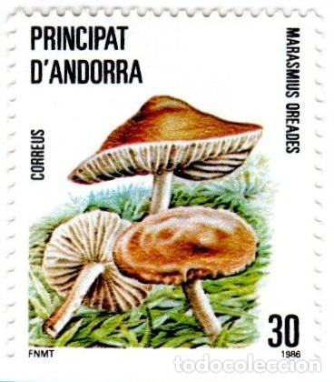 Sellos: Andorra. Seta. 1986. Edifil-190. YT-206. S. Completa. Nuevo con charnela.