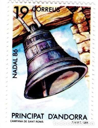 Sellos: Andorra. Navidad. 1986. Edifil-194. YT-181. S. Completa. Nuevo con charnela.