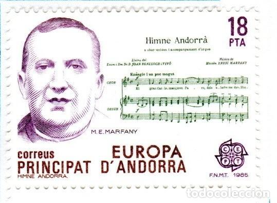 Sellos: Andorra. EUROPA. 1985. Edifil-184. YT-172. Nuevo con charnela.