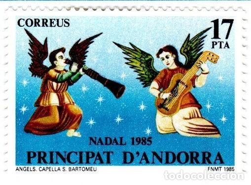 Sellos: Andorra. Navidad. 1985. Edifil-189. YT-176. S. Completa. Nuevo con charnela.