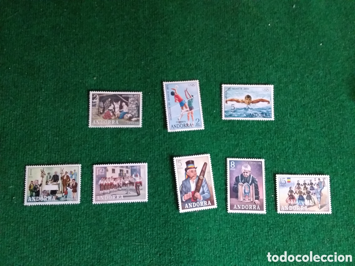 Sellos: ANDORRA A&Ntilde;O 1972 TRES SERIES COMPLETAS MNH ***