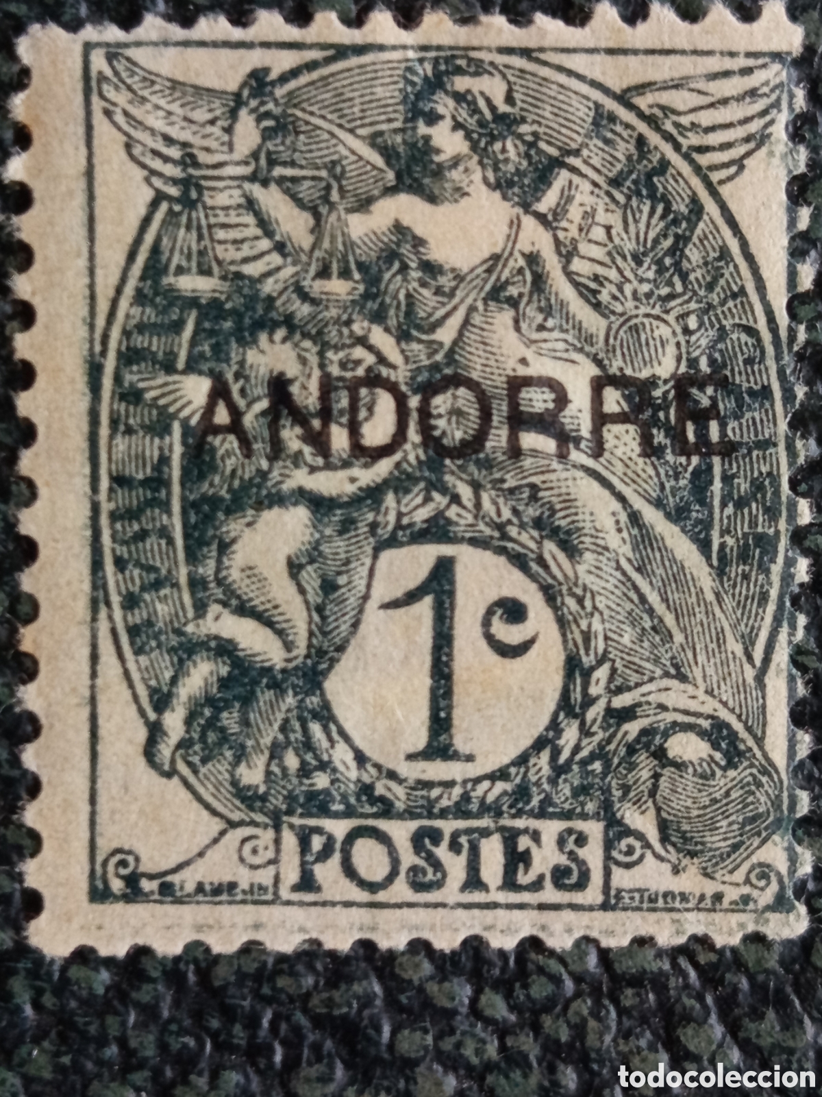 Sellos: Sello Andorra Francesa 1931 Tipo Blanc 1c Gris Nuevo - Yvert 2 / Scott 2 MH
