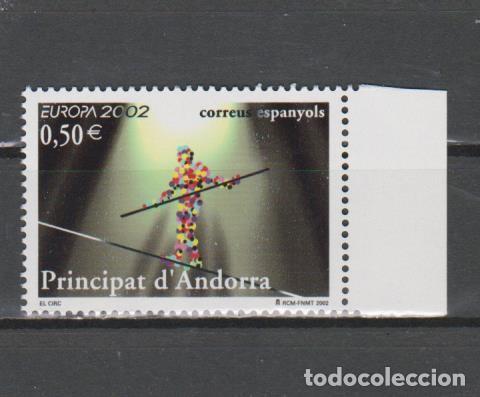 Sellos: ANDORRA ESPA&Ntilde;OLA. EDIFIL 295**. A&Ntilde;O 2002. EUROPA. NUEVO SIN FIJASELLOS.