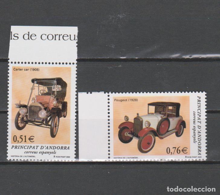 Sellos: ANDORRA ESPA&Ntilde;OLA. EDIFIL 309/310**. A&Ntilde;O 2003. HISTORIA DEL AUTOM&Oacute;VIL. NUEVO SIN FIJASELLOS