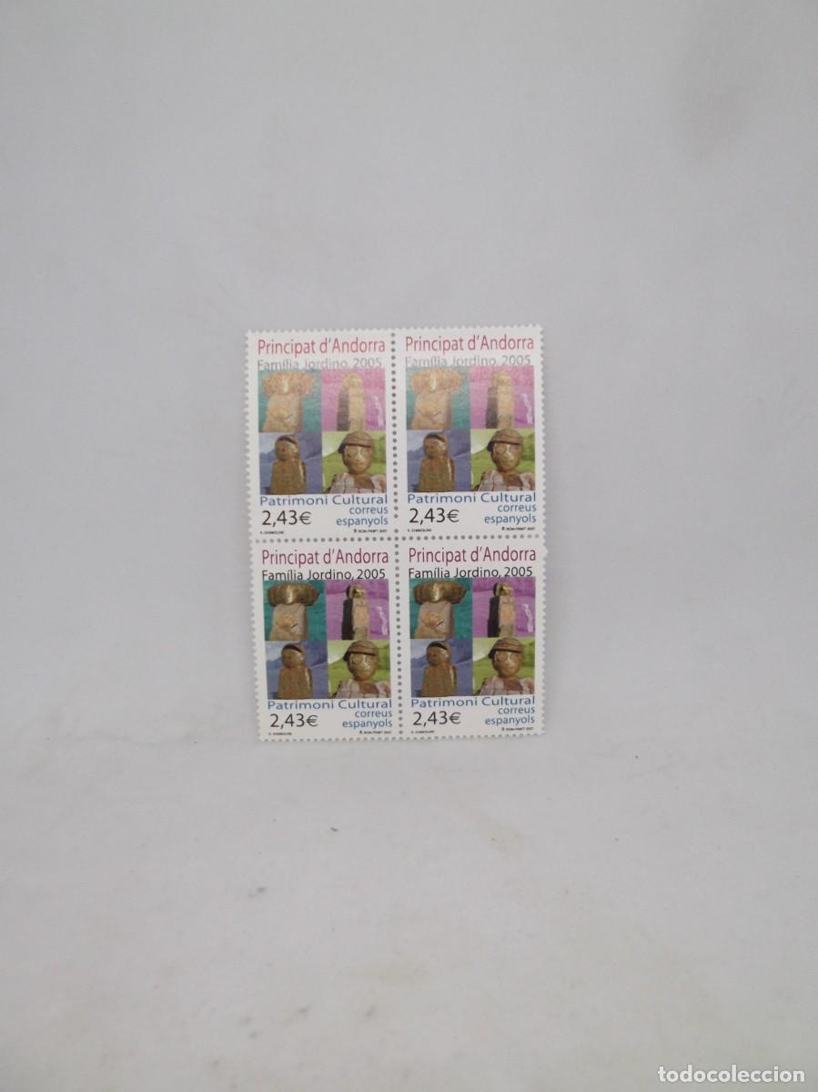 Sellos: Andorra 2007 Familia Jordino 2005 Patrimoni Cultural.Lote de cuatro sellos nuevos
