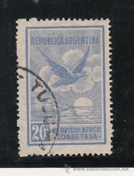 Sellos: argentina a   5 usada, condor en vuelo, - Foto 1