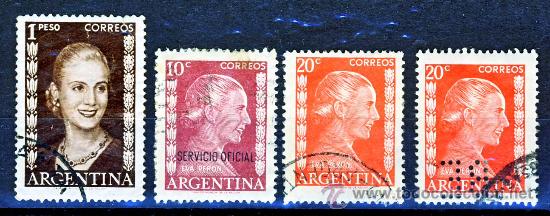Sellos: ARGENTINA.- EVA PERON.- - Foto 1