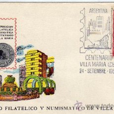 Sellos: MATASELLO VILLA MARIA-ARGENTINA. CENTENARIO DE LA CIUDAD. 1967. Lote 37263881