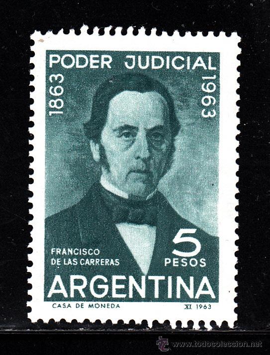 Sellos: ARGENTINA 678** - A&Ntilde;O 1963 - CENTENARIO DEL PODER JUDICIAL - Foto 1