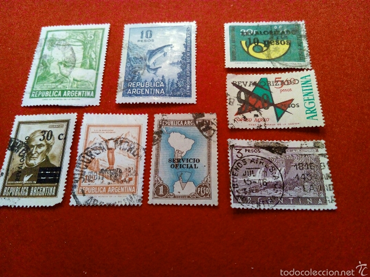 Sellos: ARGENTINA 8 SELLOS DISTINTOS - Foto 1